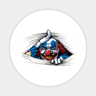 Scary Evil Horror Clown Peeking From Your Wherever Magnet